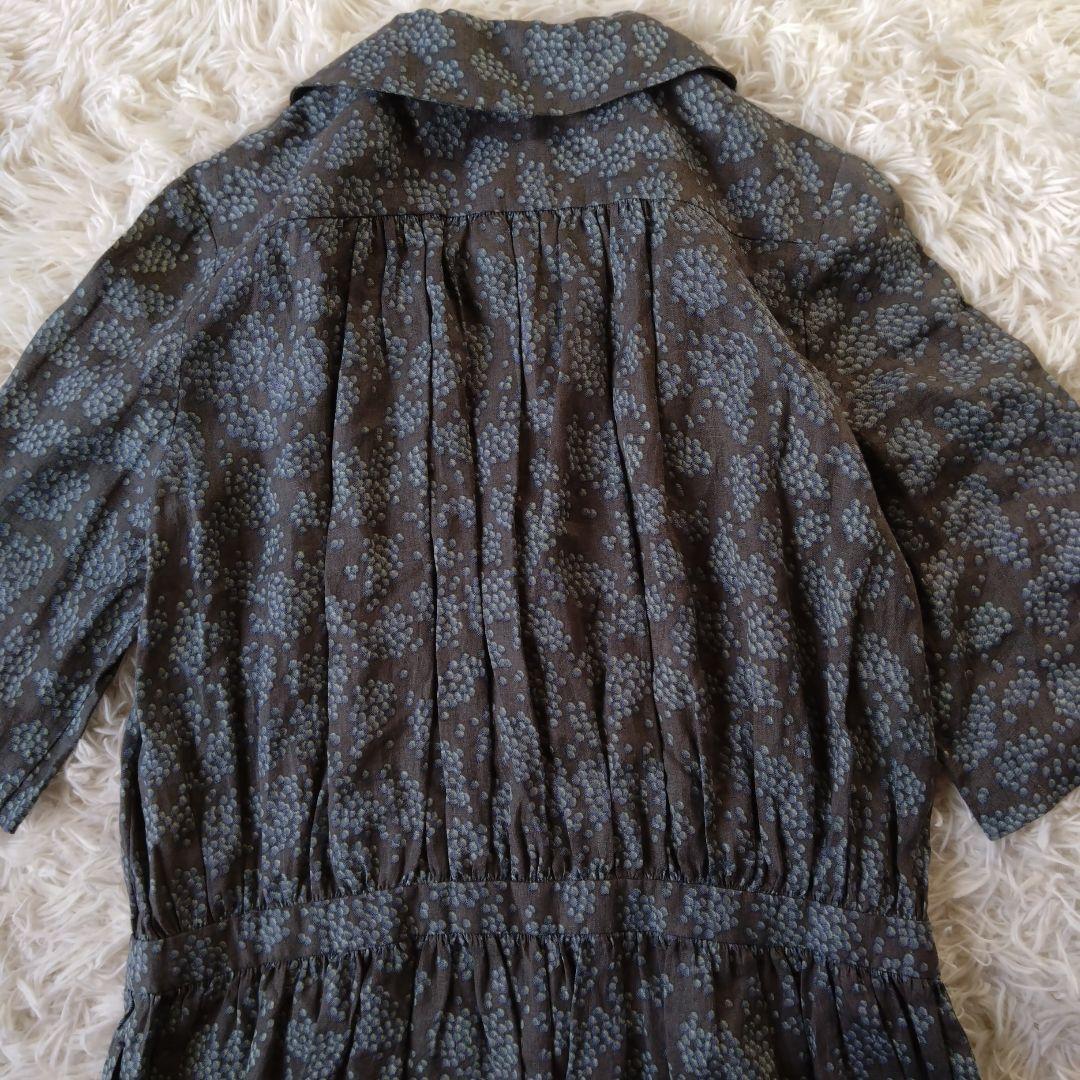 ミナペルホネン　 リネン100%　　　 ワンピース　羽織　カシュクール