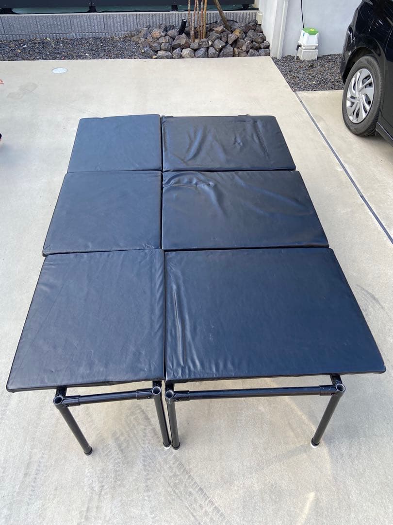 車中泊ベッド　イレクターパイプ