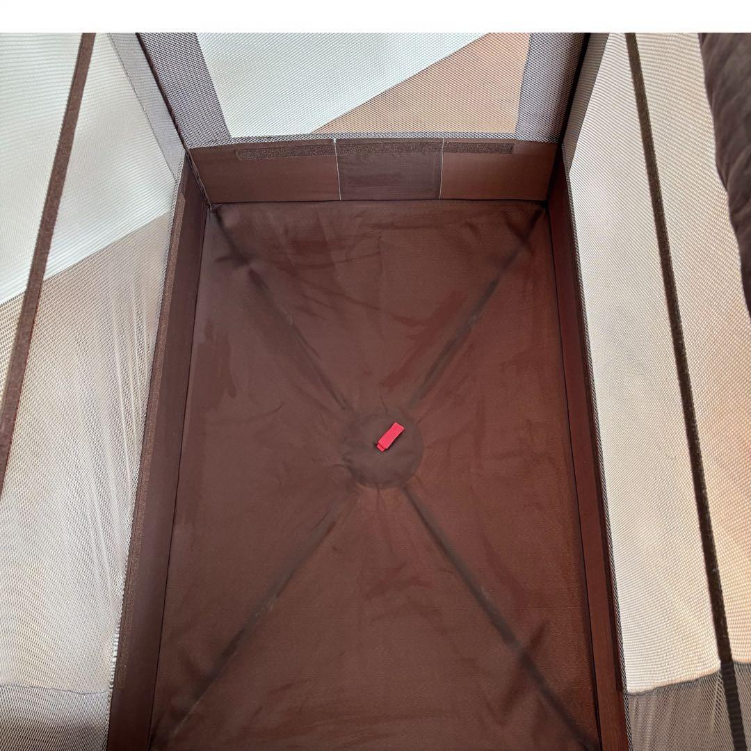 【最上位・美品】Aprica ココネルエアープラスAB ブラウン ベビーベッド