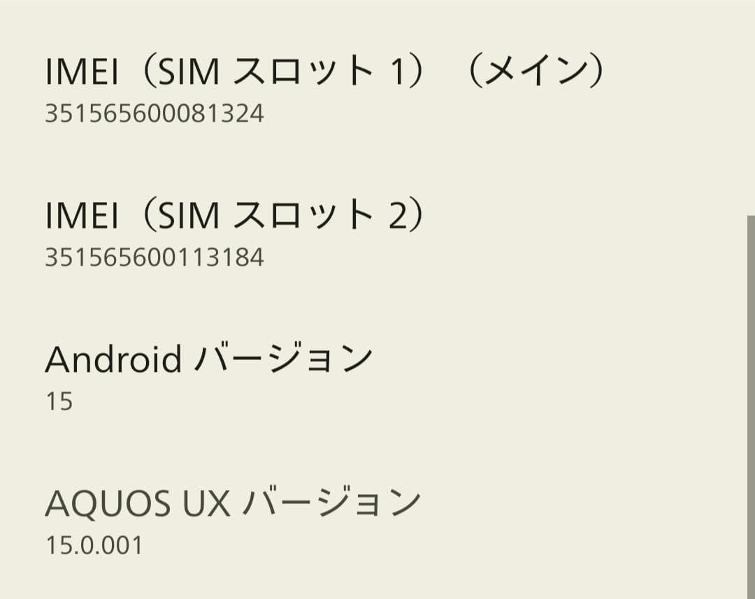 【美品】AQUOS R10 256GB カシミヤホワイト