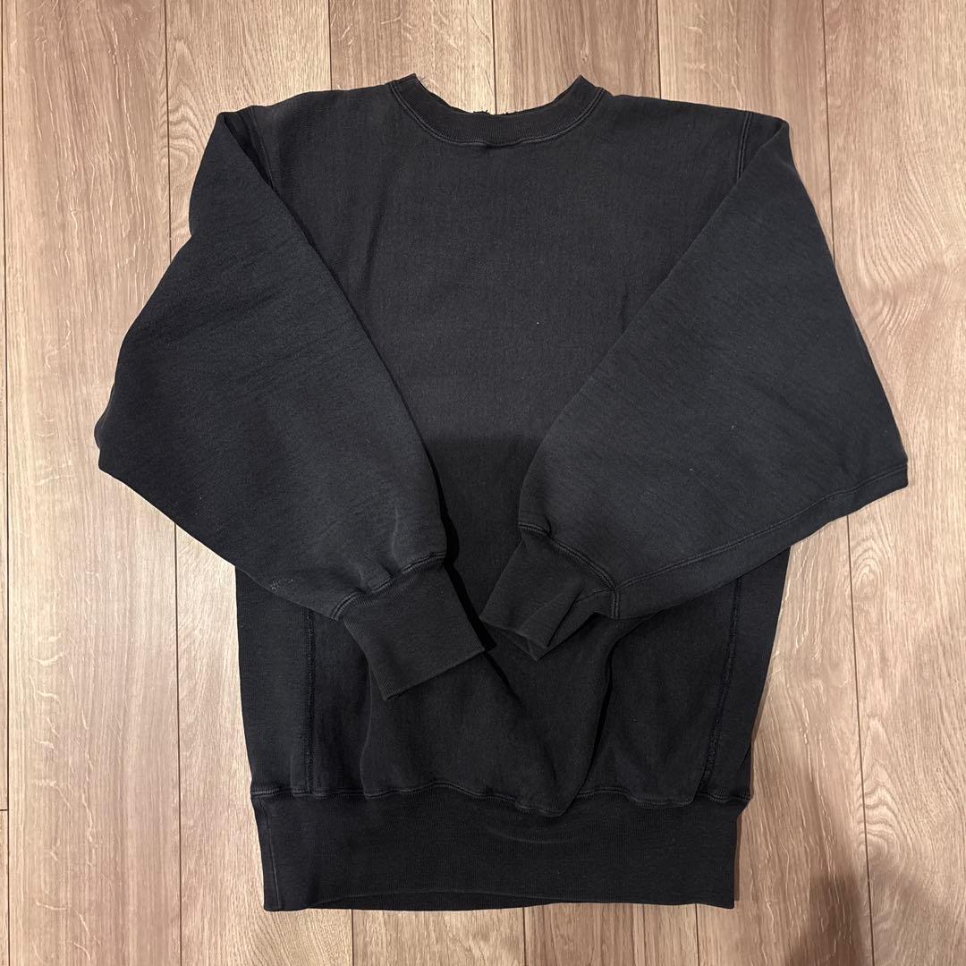 90s Champion Reverse Weave XL BLACK刺繍タグ