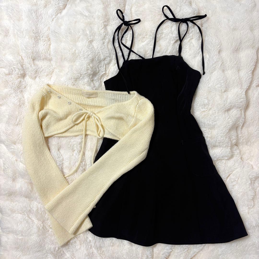 ワンピース ANDMARY Lamia knit set minidress