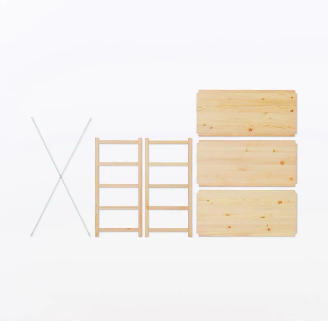 パイン材ユニットシェルフ・８６ｃｍ幅・小