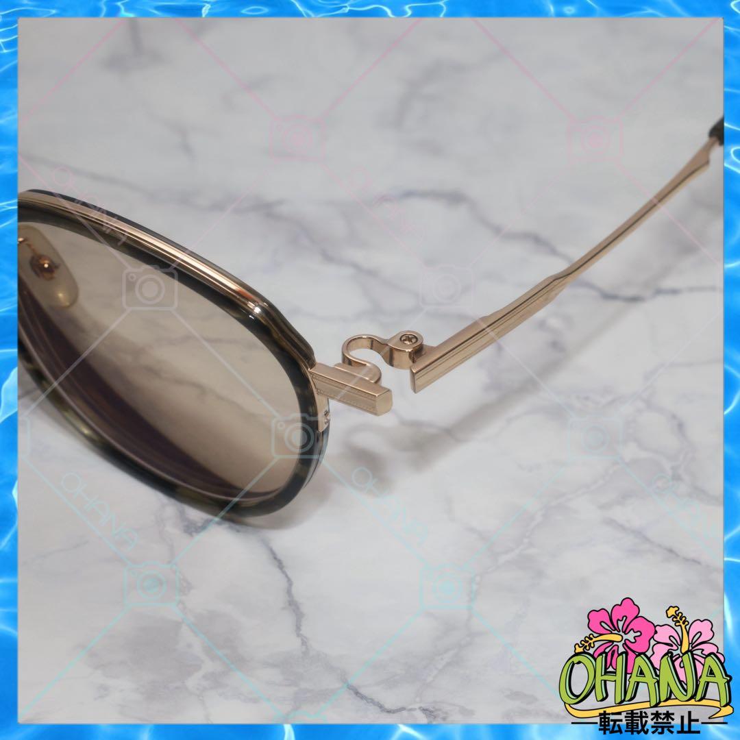 999.9／フォーナインズ M-43 ダークオリーブササ × ゴールド 眼鏡