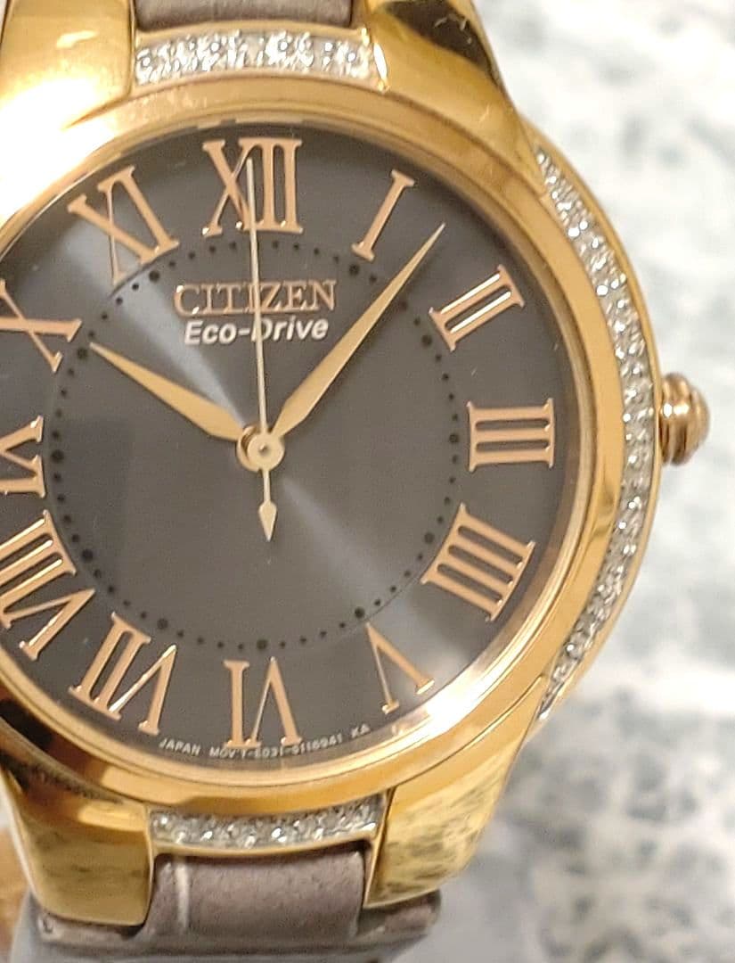 CITIZEN　シチズン　エコドライブ　レディース　ソーラー腕時計　ゴージャス