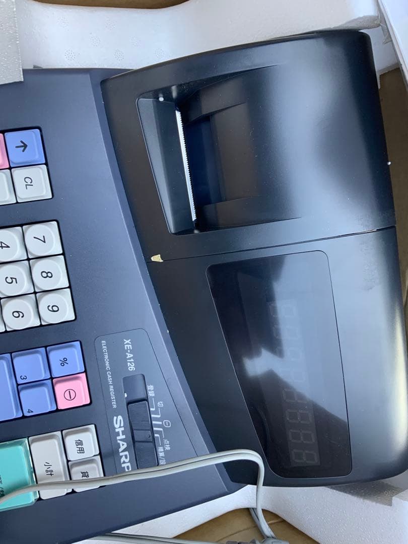 簡易通電確認済み　シャープ製 SHARP 電子レジスター XE-A126