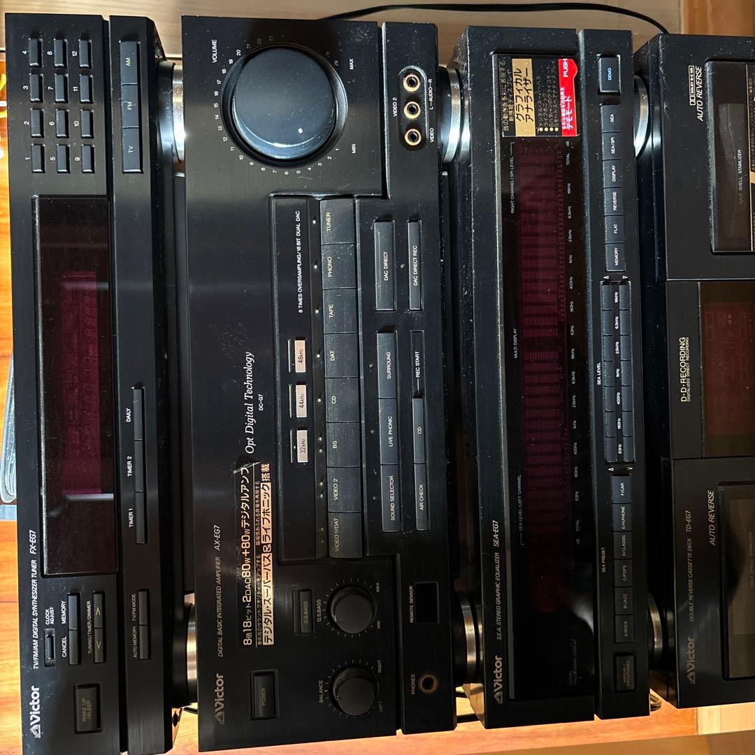 Victor コンポ CDプレーヤー カセットデッキ