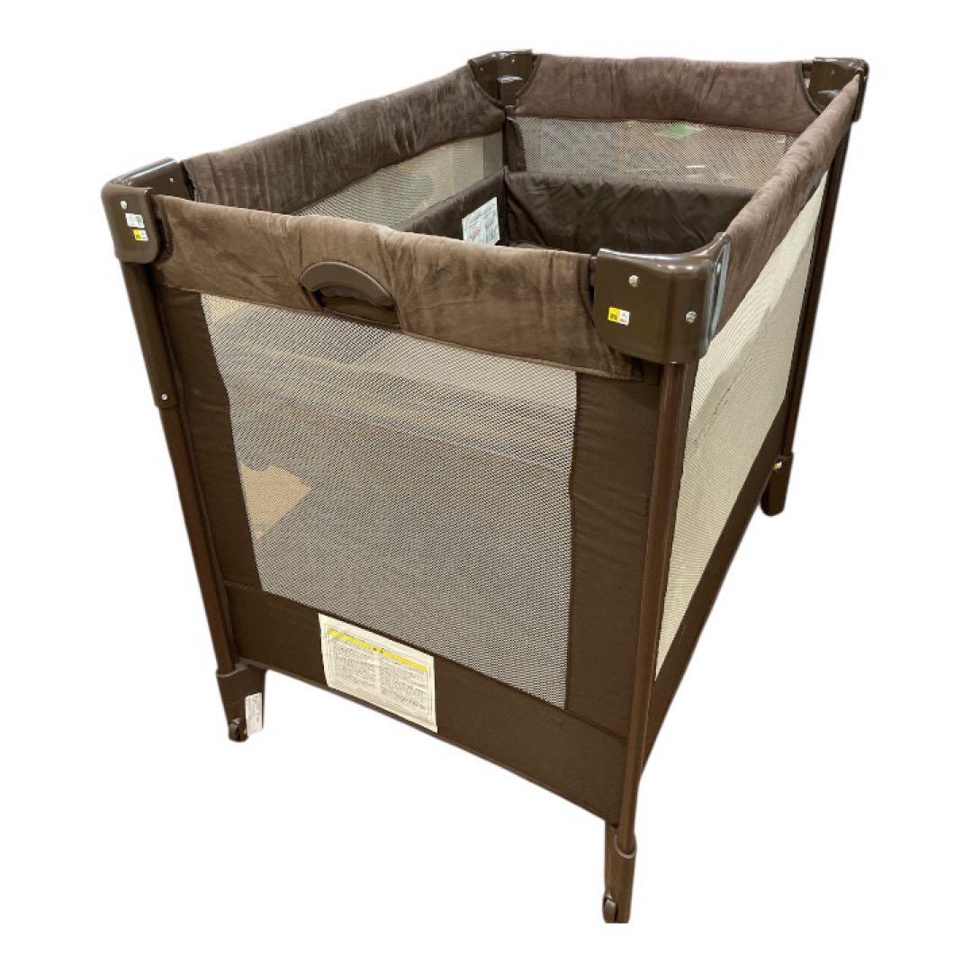 Apricaココネル エアー プラス チョコレートブラウン ベビーベッド