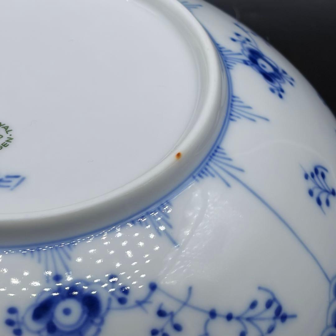 ロイヤルコペンハーゲン ブルーフルーテッド フルレース ボウル プレート