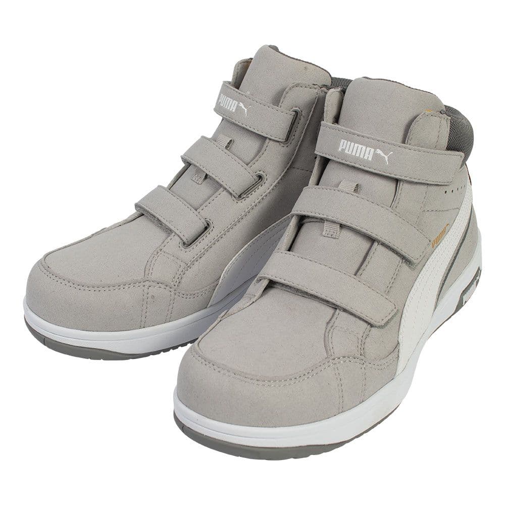 プーマ安全靴#63.206 26.0cmエアーツイスト・グレーミッドH＆L