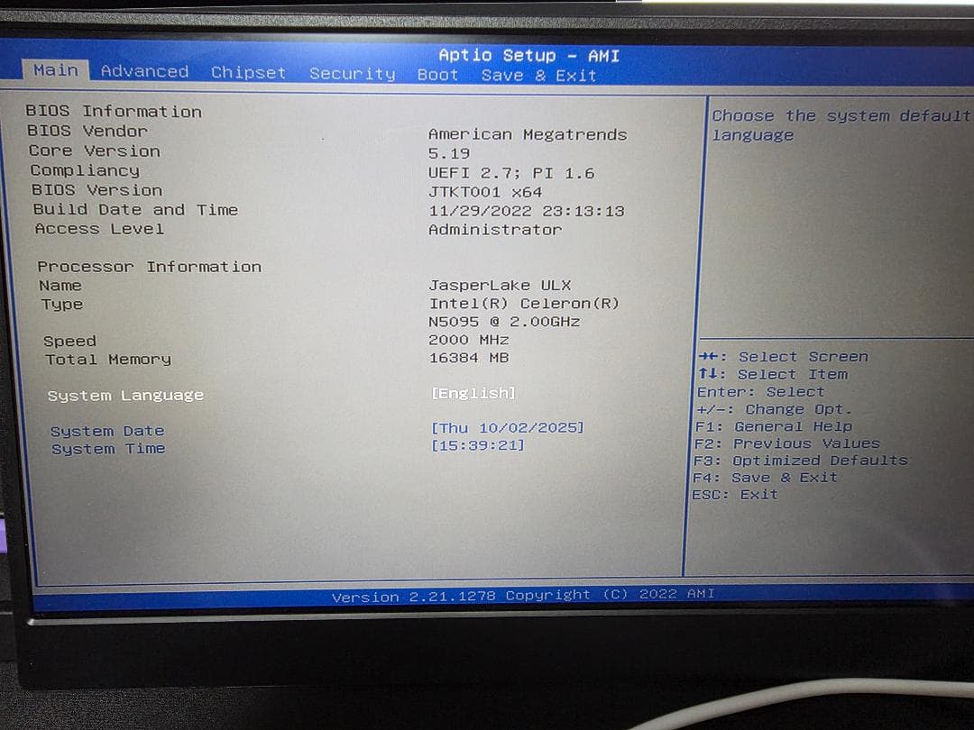 ミニPC Beelink MINI S Mini PC