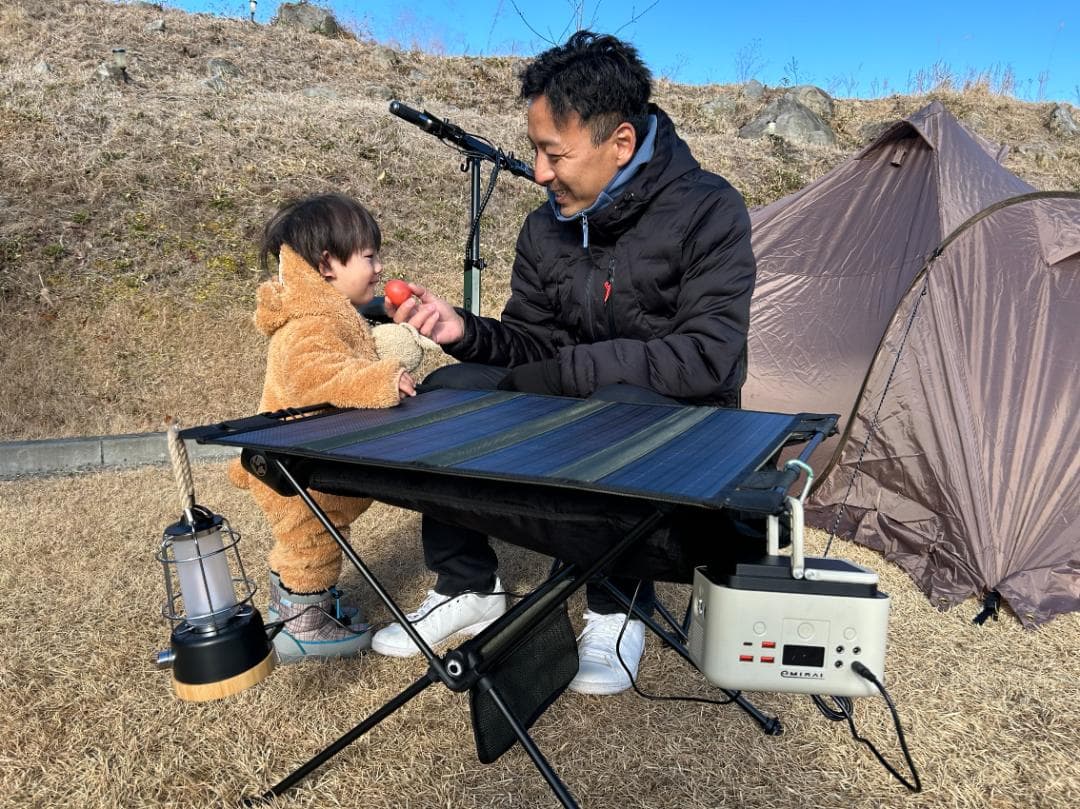 新品ソーラーパネル付きアドベンチャーテーブル【EMRS45】防水