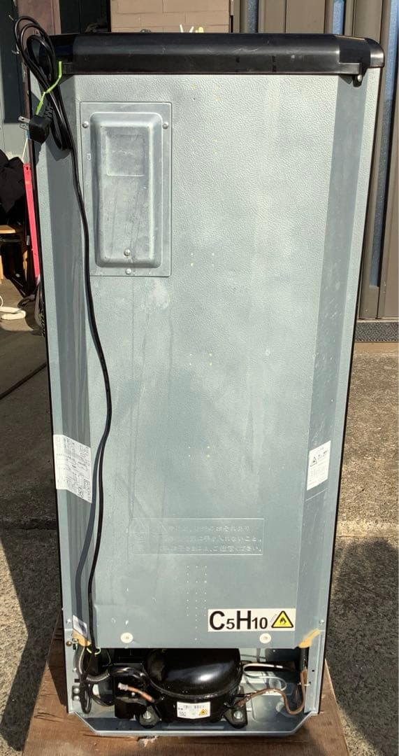 レトロデザイン 2ドア冷凍冷蔵庫 ANG-RE151-A1 149L 18年製