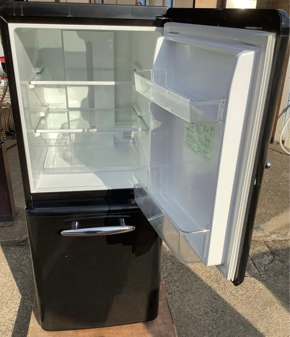 レトロデザイン 2ドア冷凍冷蔵庫 ANG-RE151-A1 149L 18年製