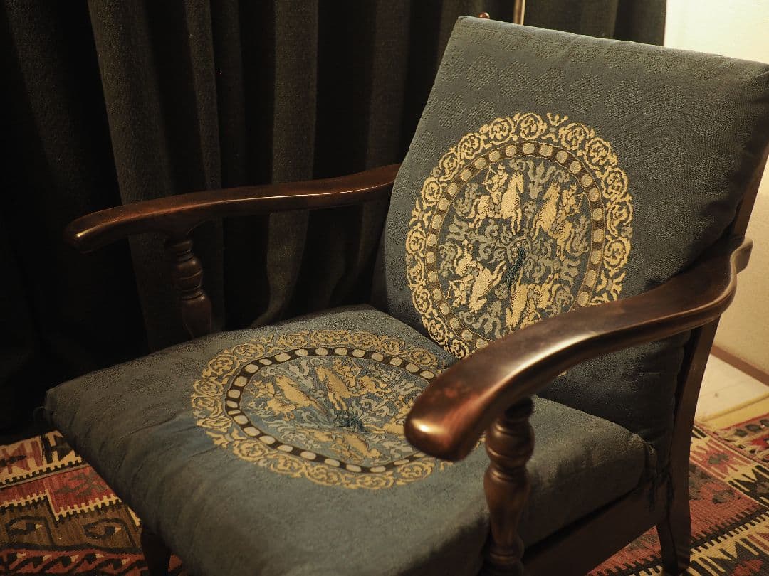 【値引中】“飛騨産業”キツツキアーム1pソファA