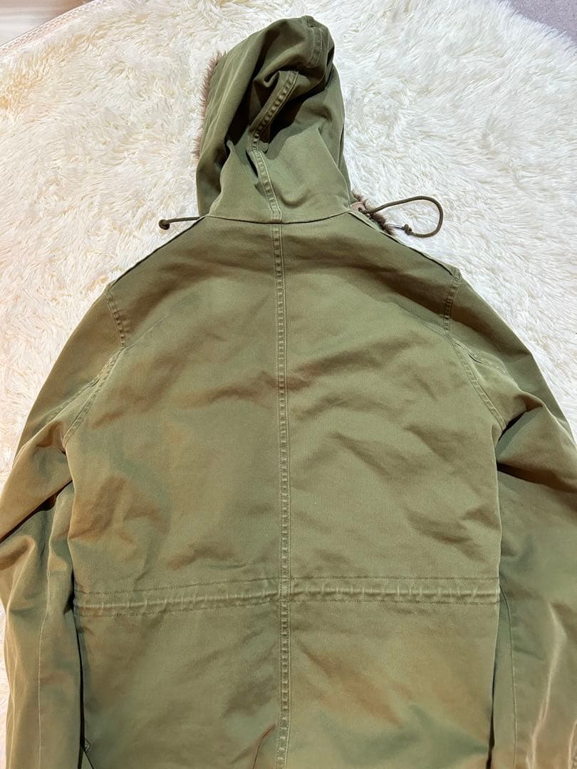 wjk オリーブグリーン ファー付き モッズコート Mサイズ