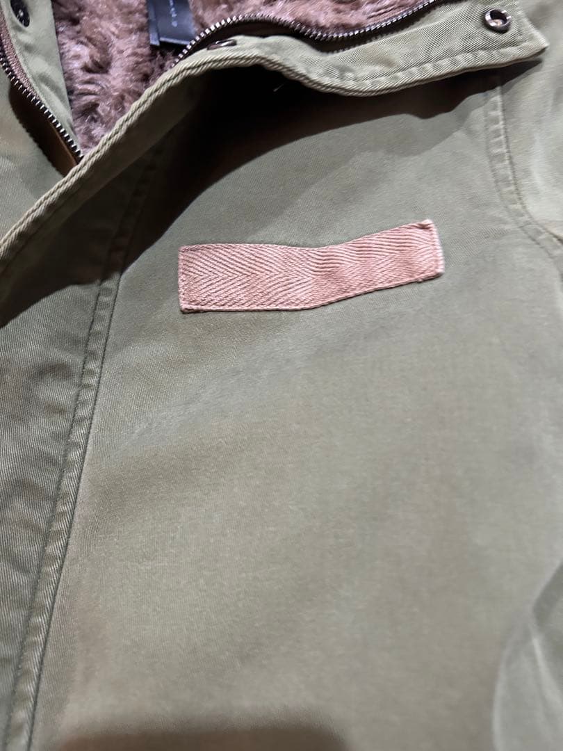 wjk オリーブグリーン ファー付き モッズコート Mサイズ