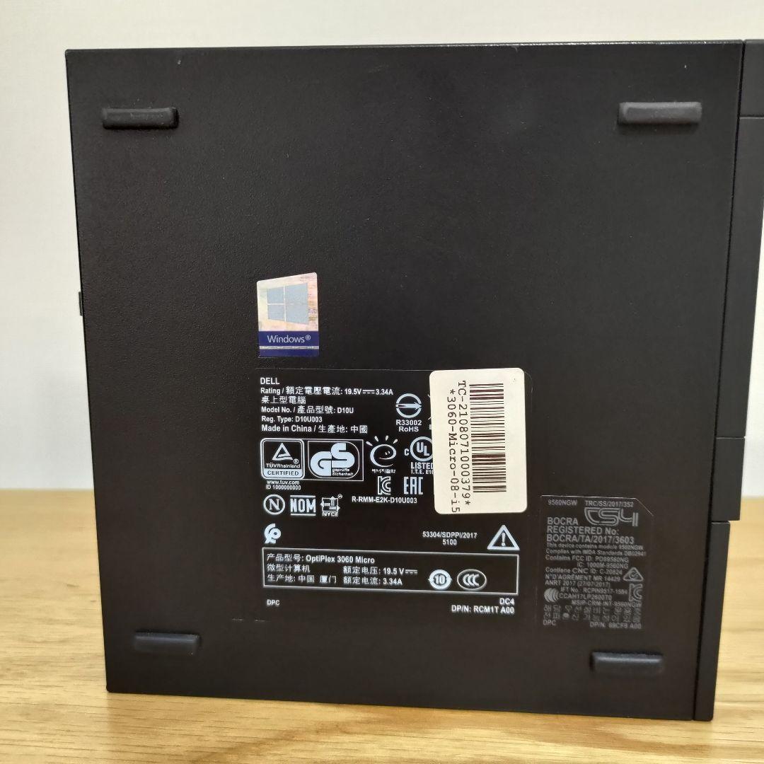 ミニPC DELL Optiplex3060 i5 G8 Win11pro