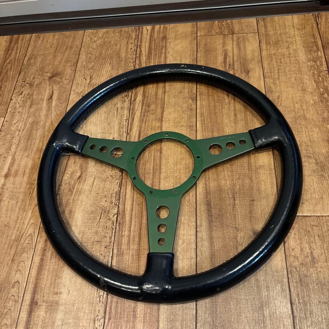 モトリタ ハンドル 39cm レザー 希少 大径