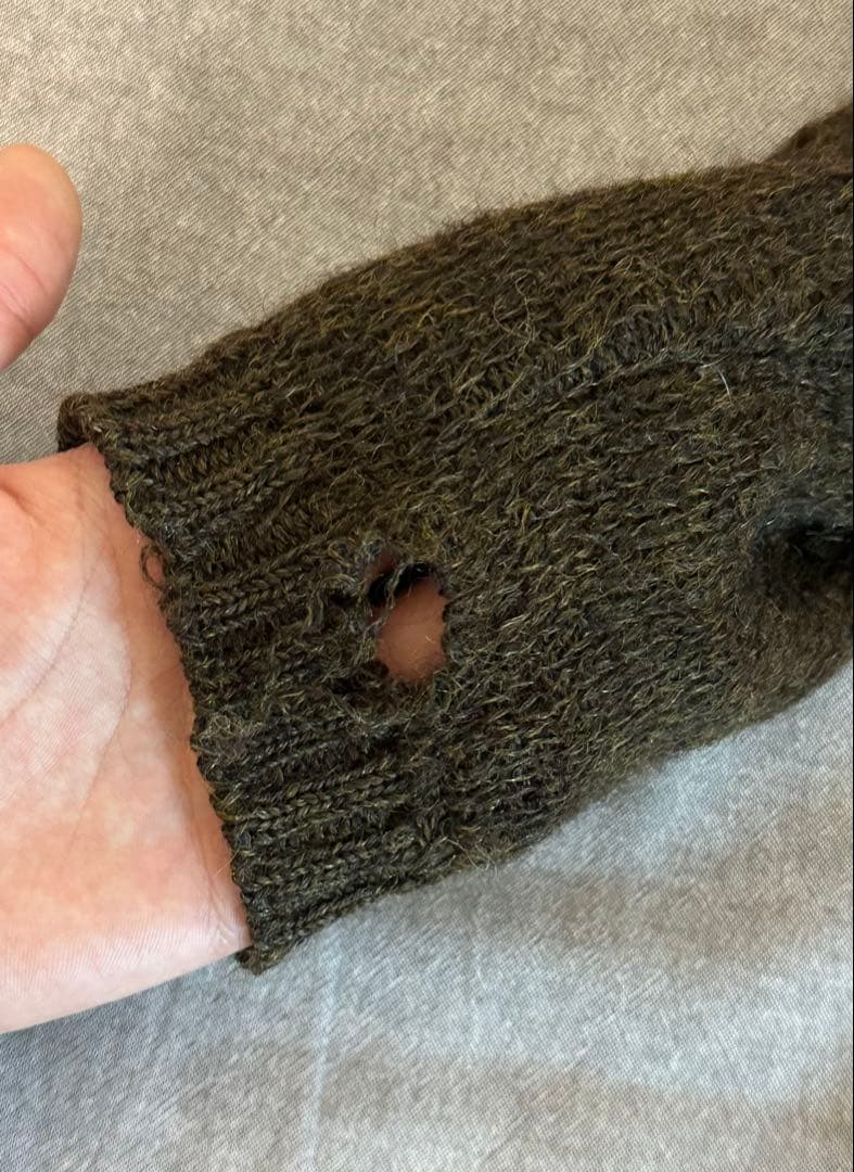 vintage モヘアニット　Ｖネックニット　60s カーディガン　深水光太