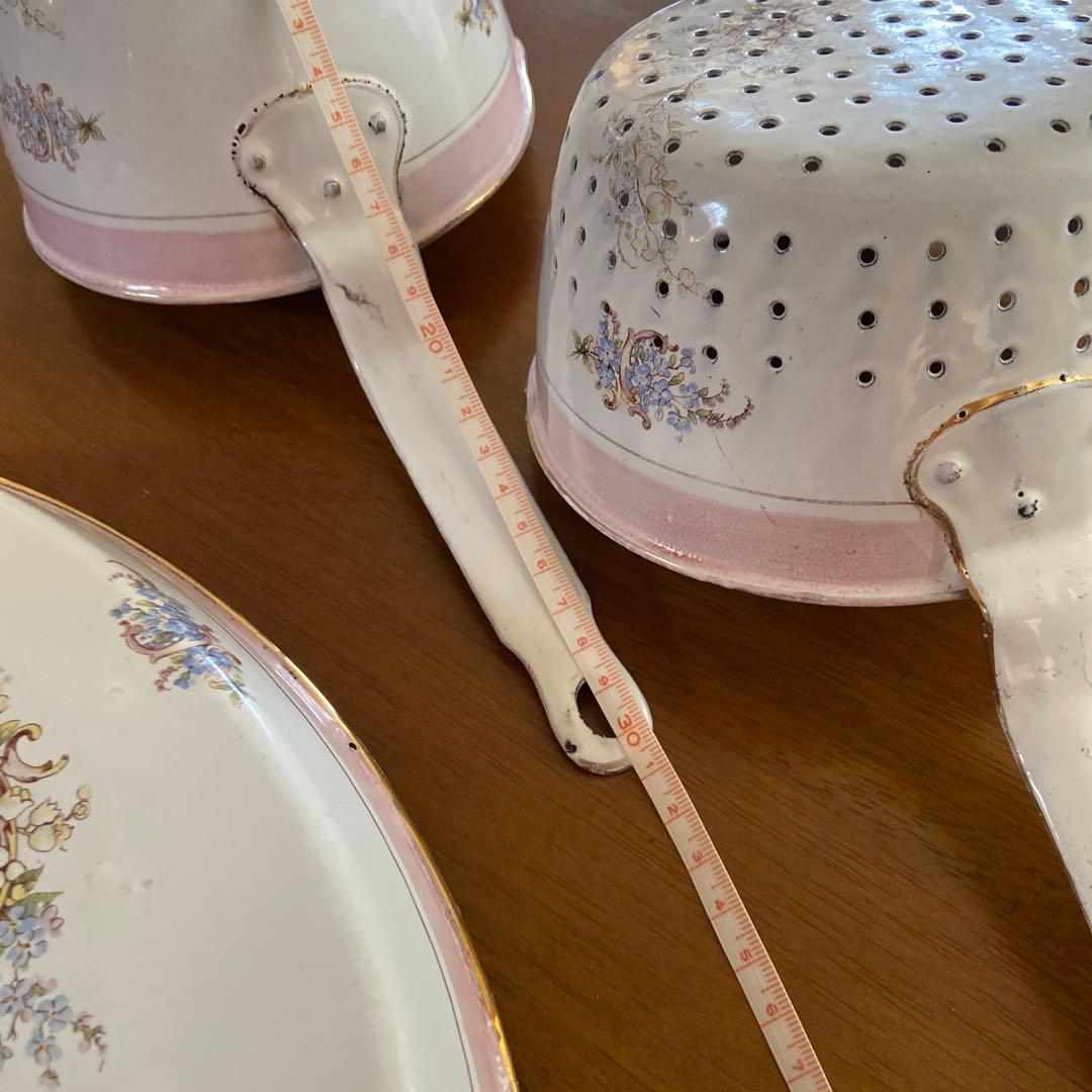 フランスアンティークホーロー