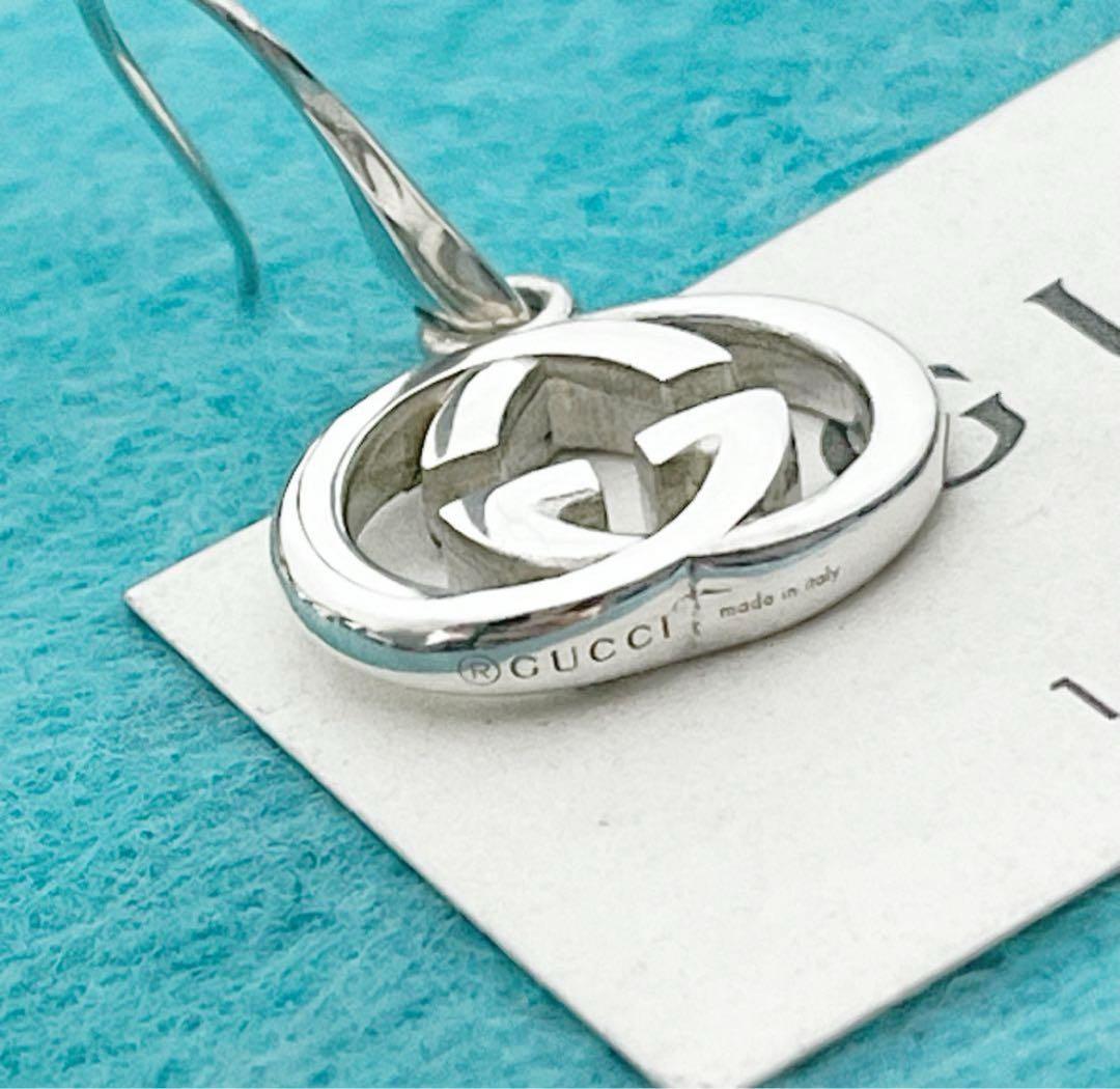 美品　GUCCI インターロッキングフープピアス　片耳