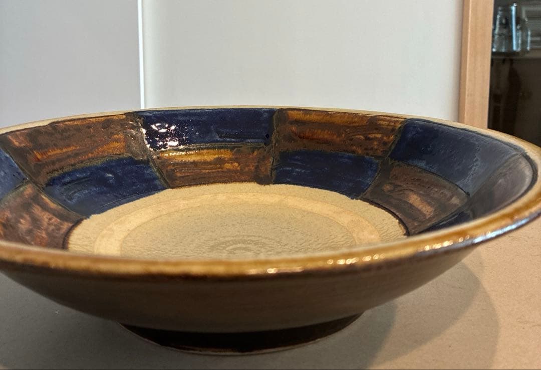 【極美品】やちむん　沖縄陶器　田村窯　30㎝大鉢