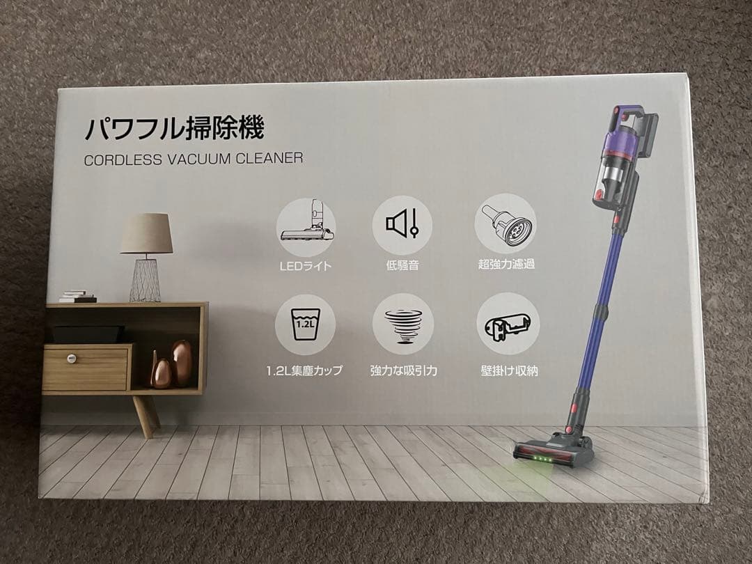 新品！掃除機 コードレス 強力吸引・55分連続稼働軽量 スティック クリーナー