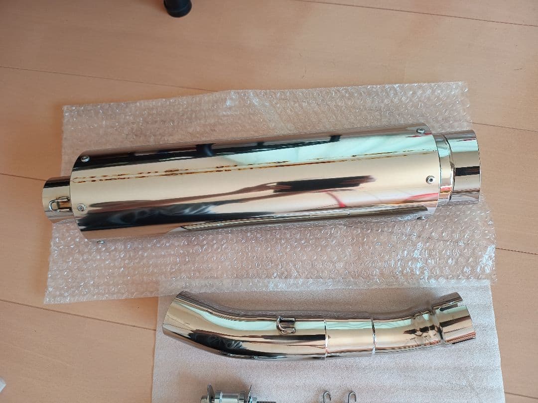 WR’S スリップオンマフラー　ステンレス／ラウンド GSX250R