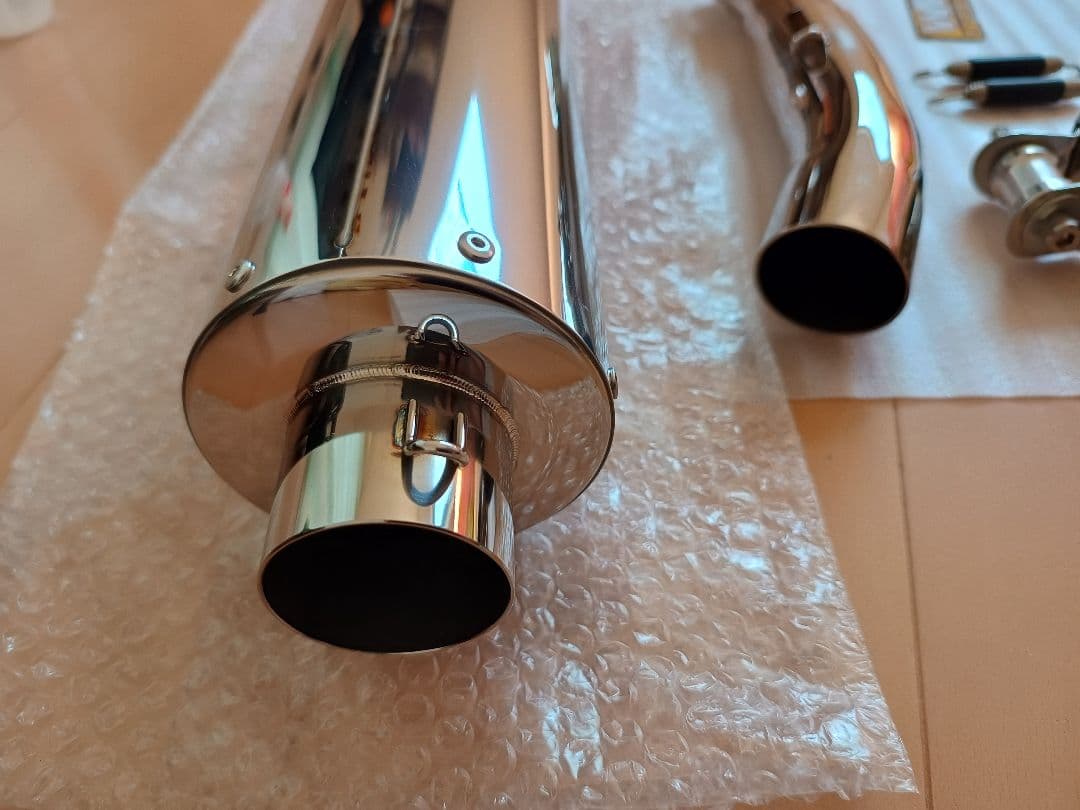 WR’S スリップオンマフラー　ステンレス／ラウンド GSX250R