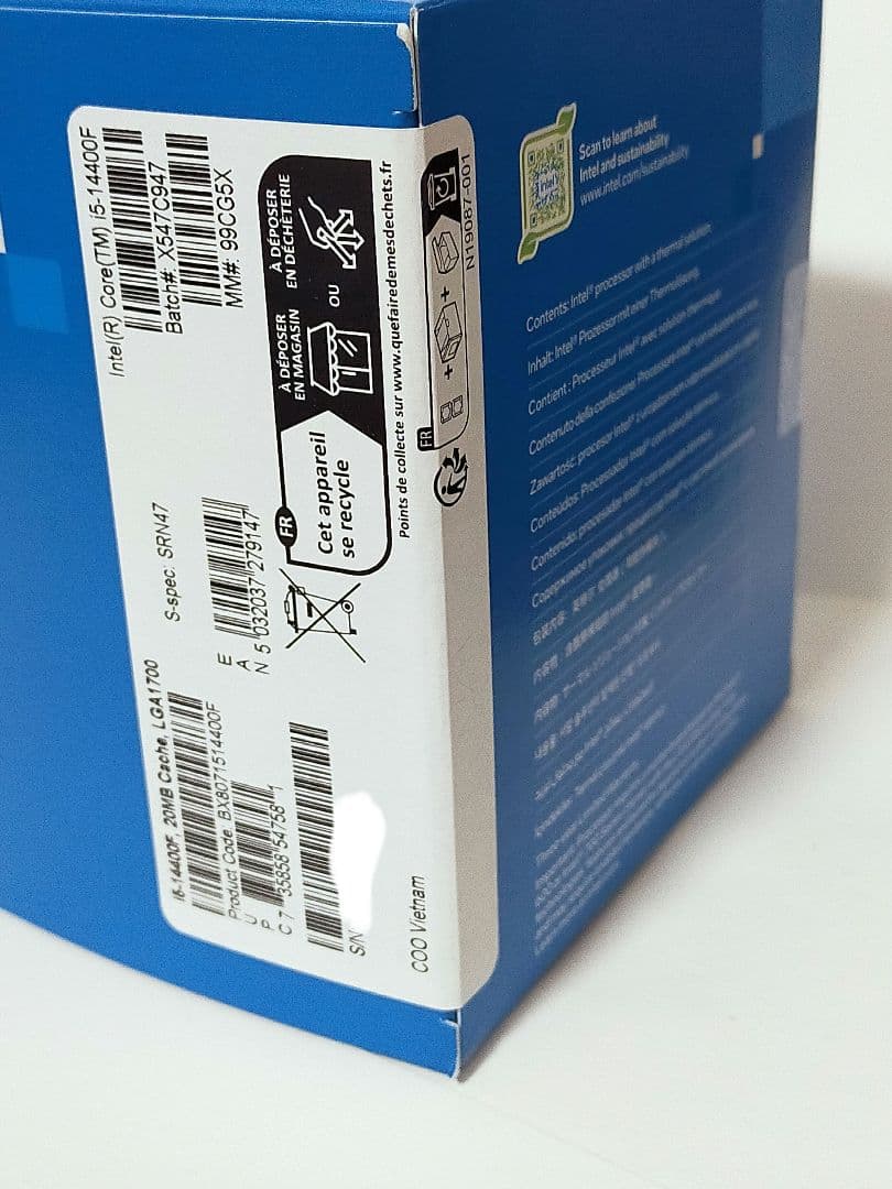 intel core i5 14400f　新品未開封