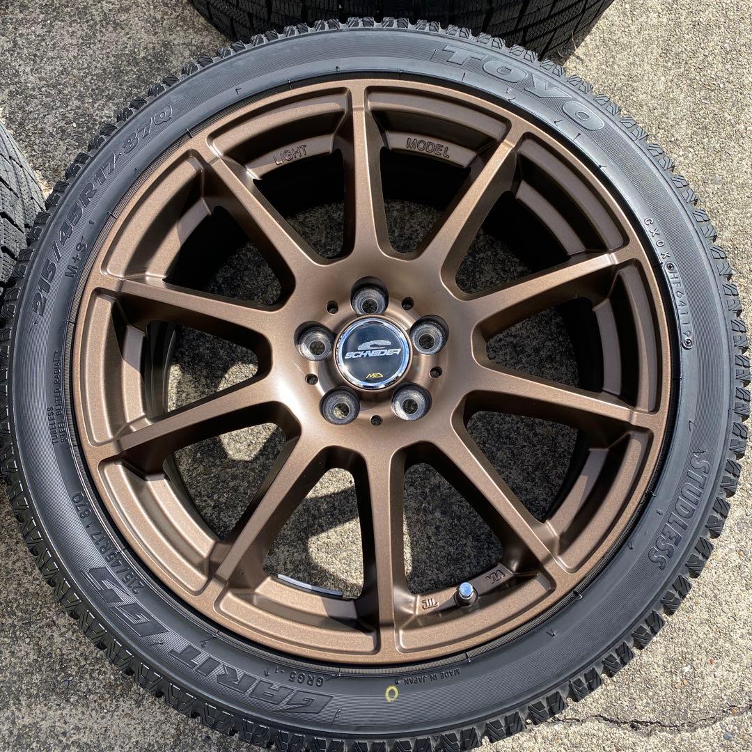 ◇中古溝有りトーヨー215/45R17スタッドレスセット 86、カローラスポーツ