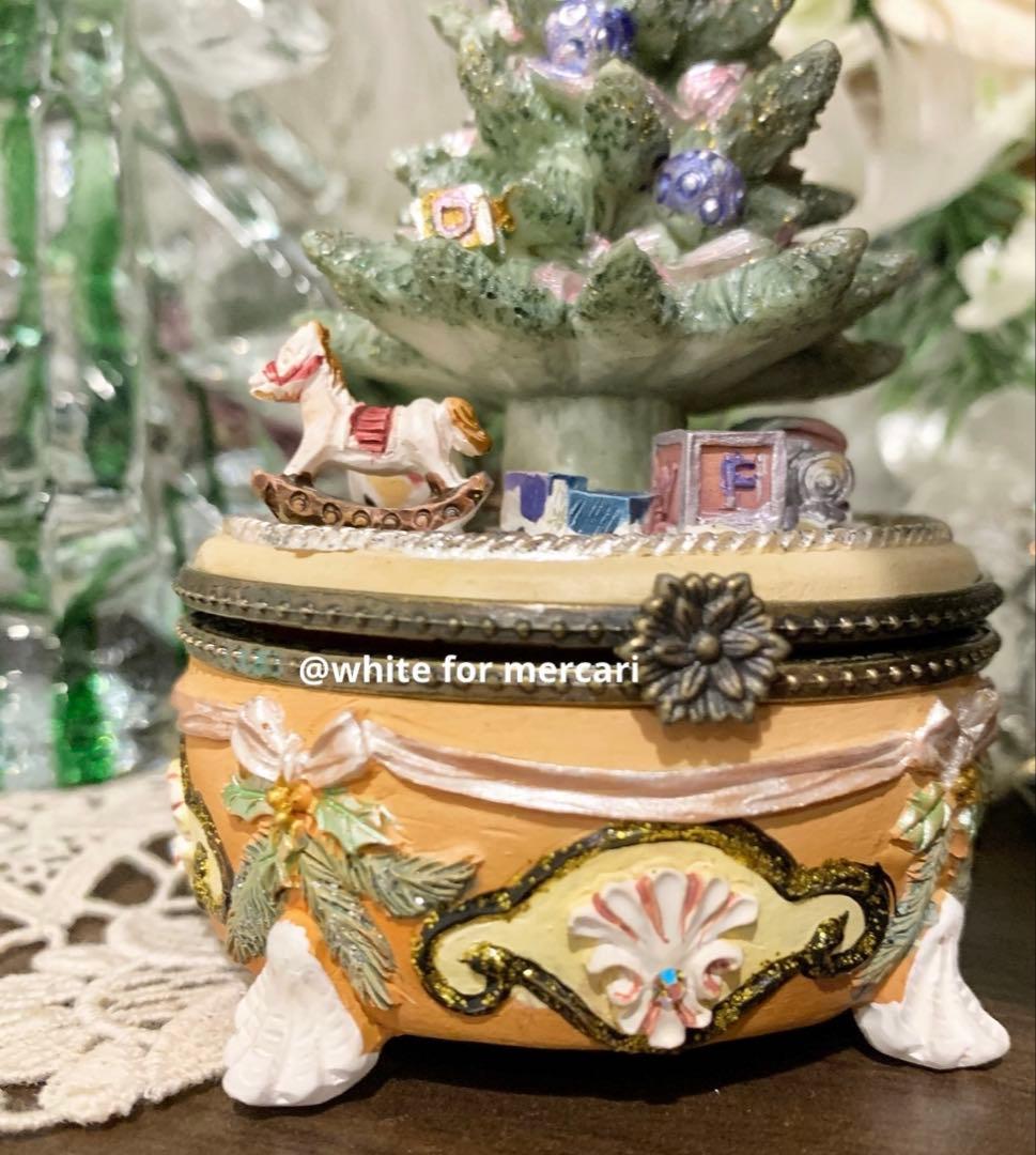 イギリス 稀少ヴィンテージ トリンケットボックスプレゼント♡クリスマスツリー