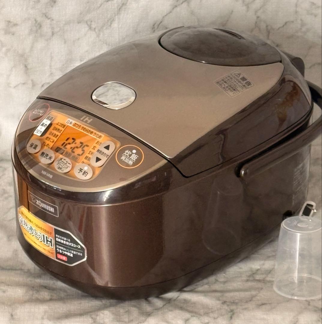 象印 炊飯器 1升 IH式 極め炊き 黒まる厚釜 NW-VA18-TA