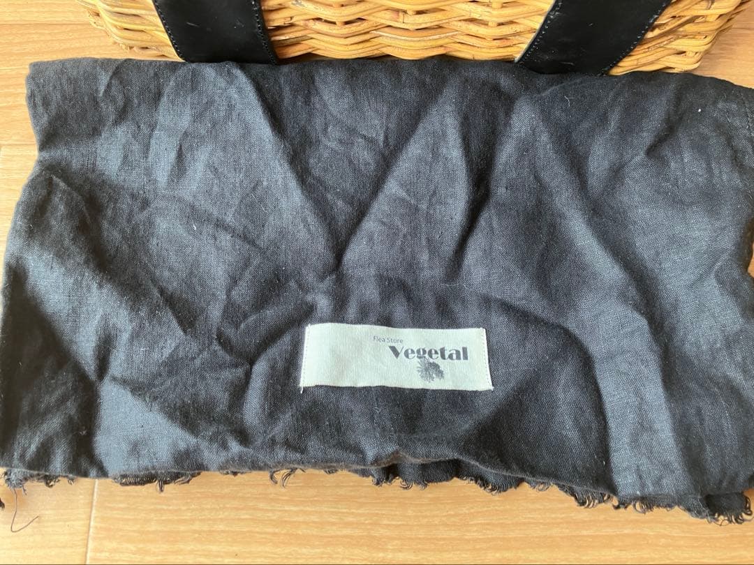 FleaStoreVegetal　フリーストアベジタル　かごバッグ　黒