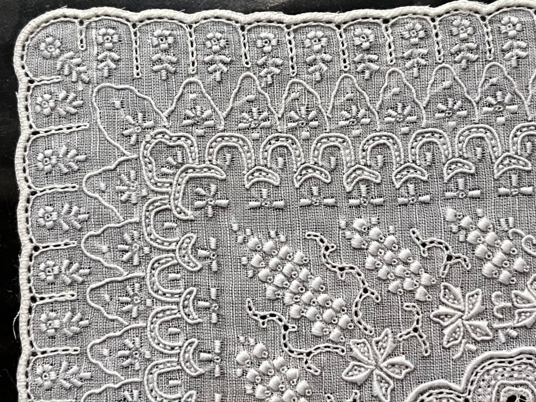 ✳︎希少✳︎未使用✳︎汕頭 SWATOW スワトウ ハンカチ 手刺繍 ヴィンテージ