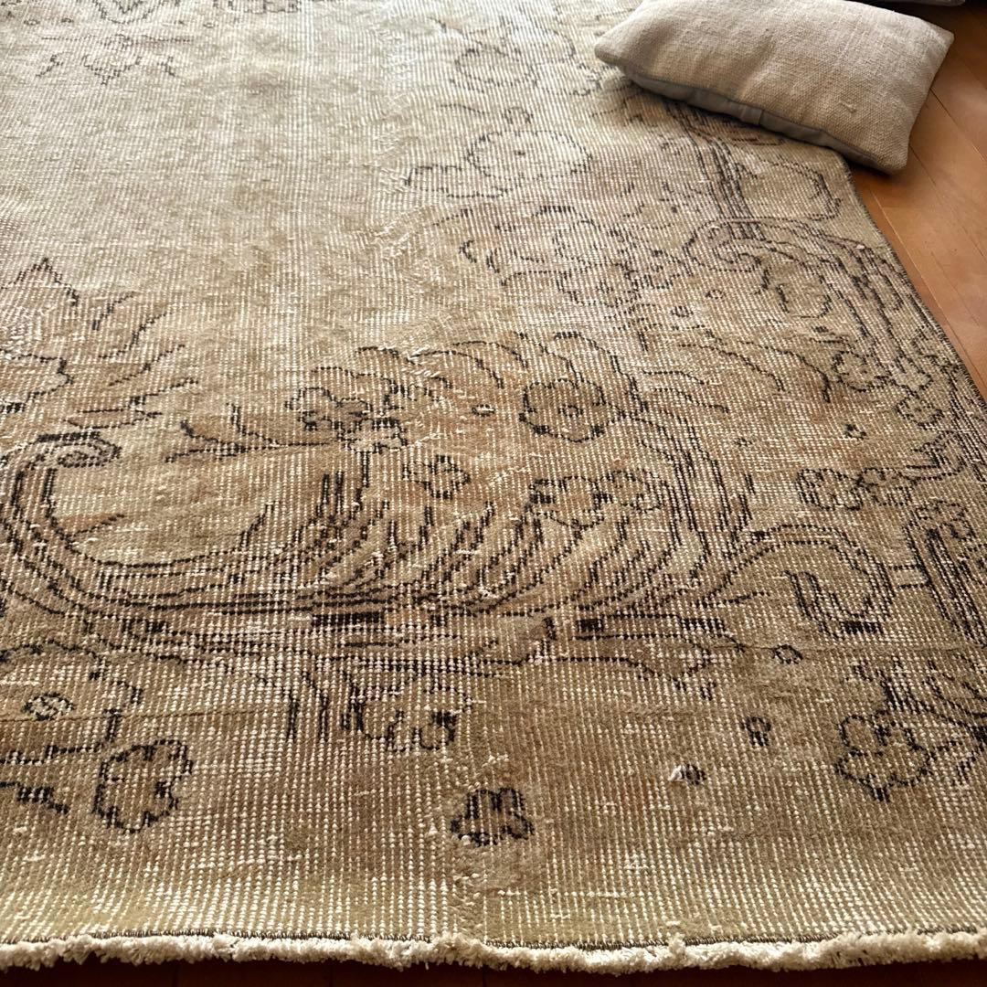 ショウちゃん　超大判150×277ナチュラルトルコヴィンテージラグ
