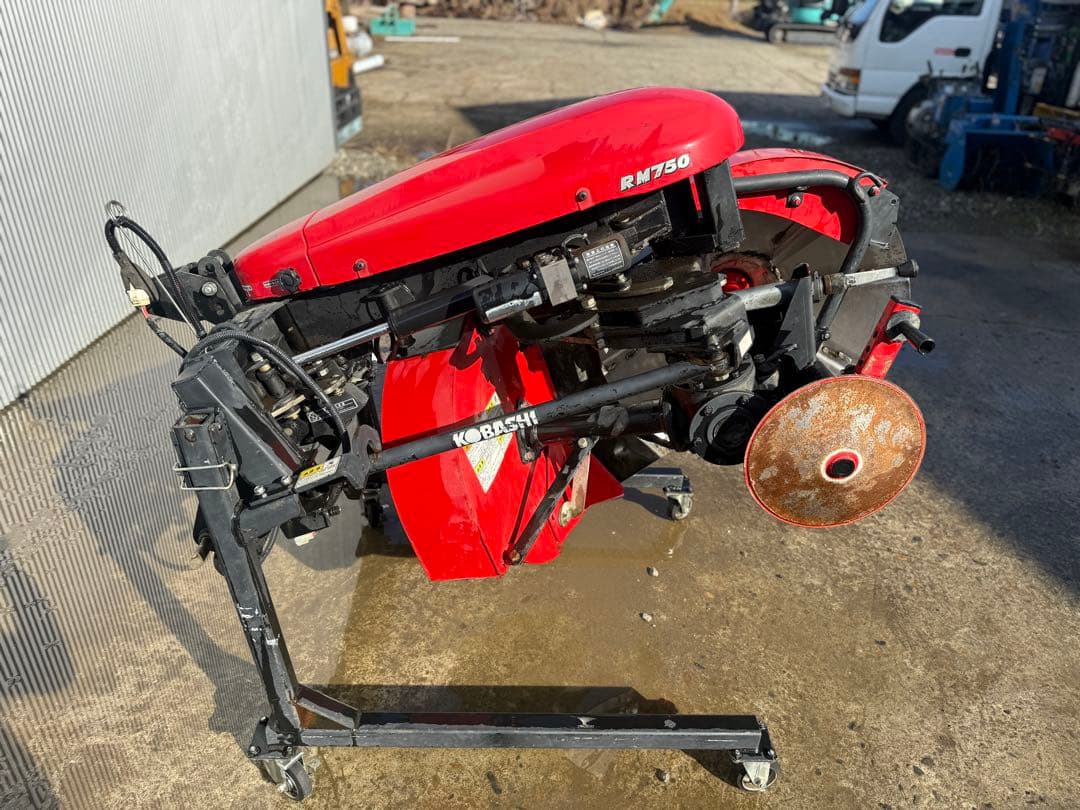 「新潟県長岡市発」コバシあぜぬり機RM750H　Ｓヒッチ無線ラジコン付動作確認済