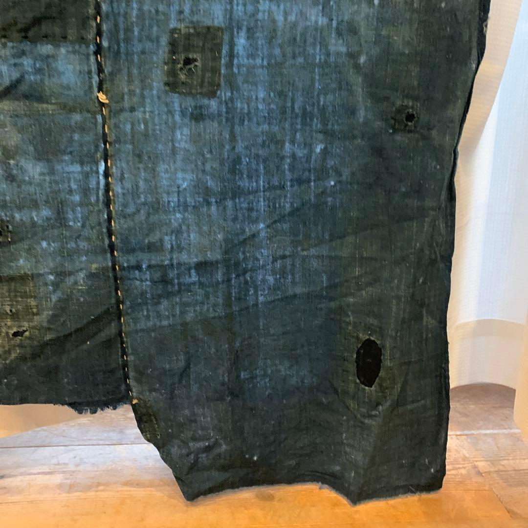 古道具インディゴパッチワーク生地