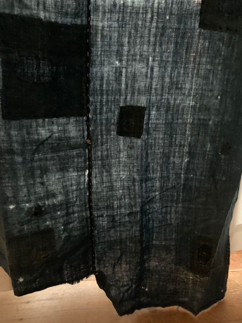 古道具インディゴパッチワーク生地