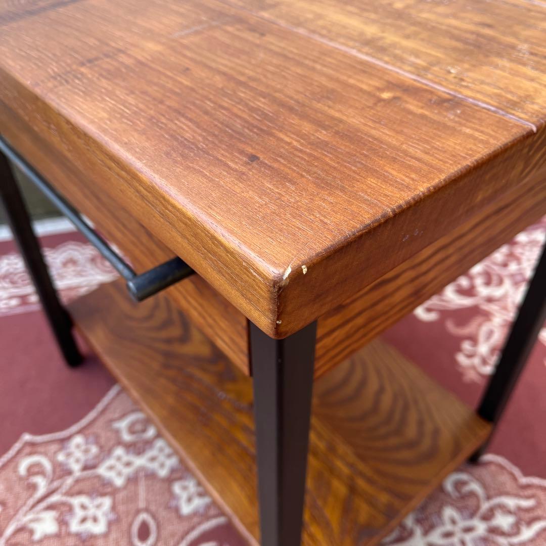 ACME アクメファニチャー◾️木製天板 エンドテーブル インダストリアル