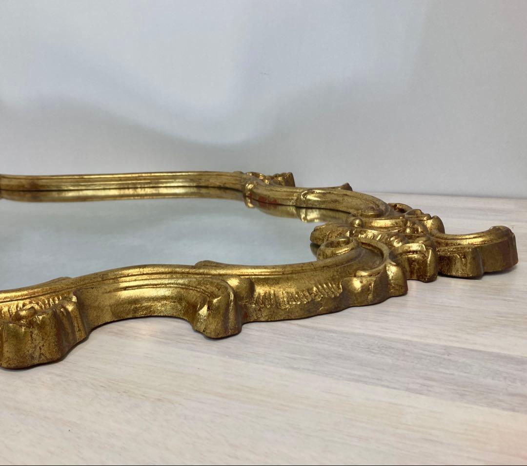 アンティーク調壁掛けミラー