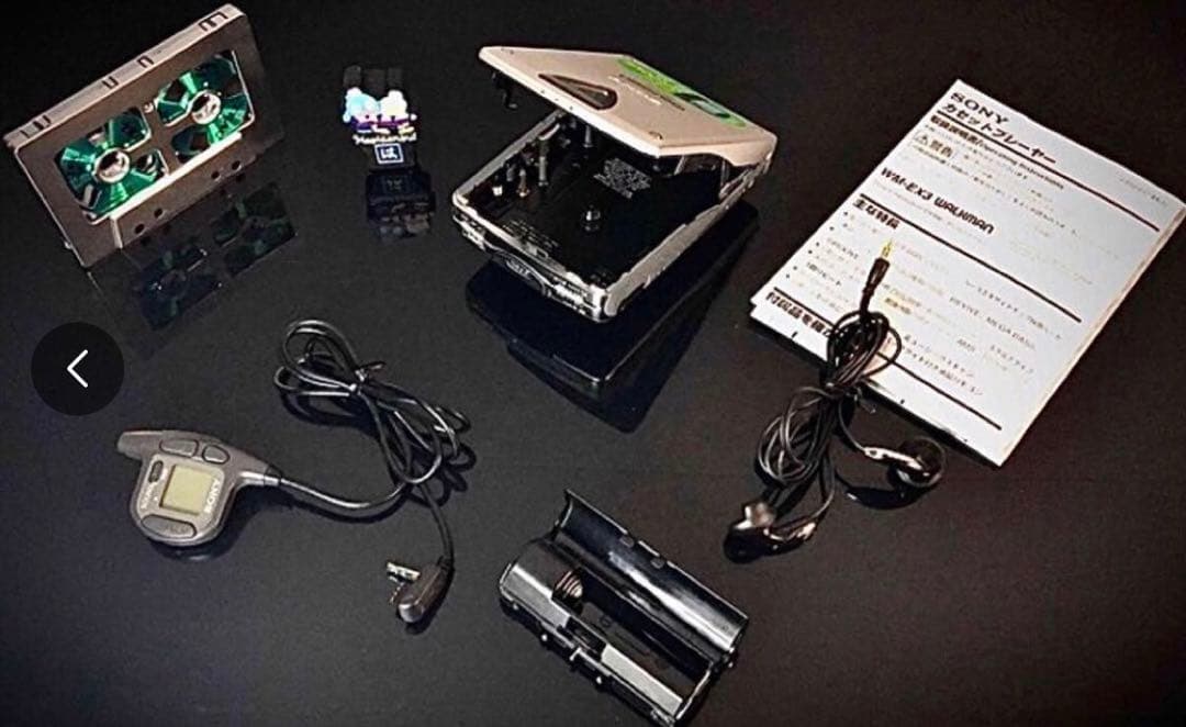 カセットウォークマン SONY WM-EX3, 銀「整備済み、完動超美品」