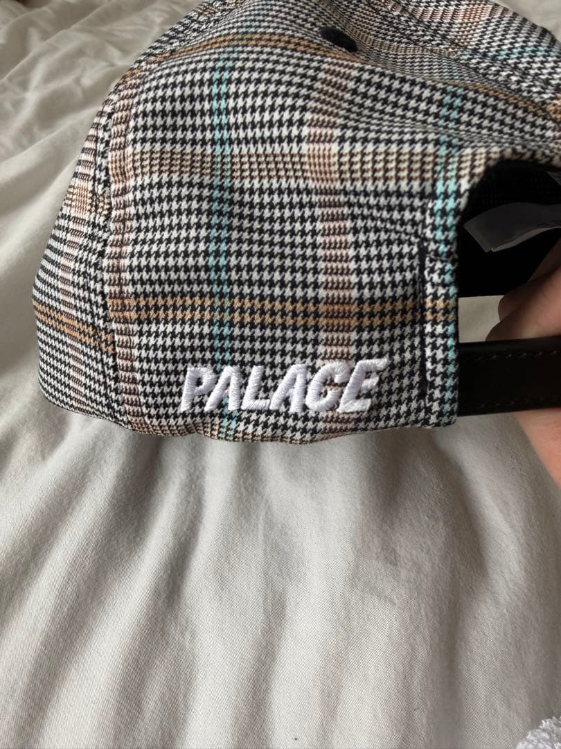 帽子 P 6-PANEL HOUNDSTOOTH WHITE