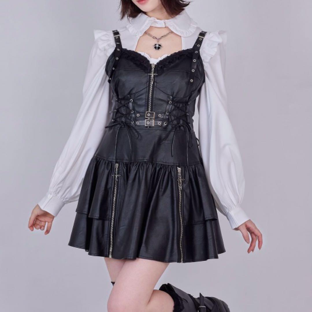 QOOZA IMVAL レザードレス black