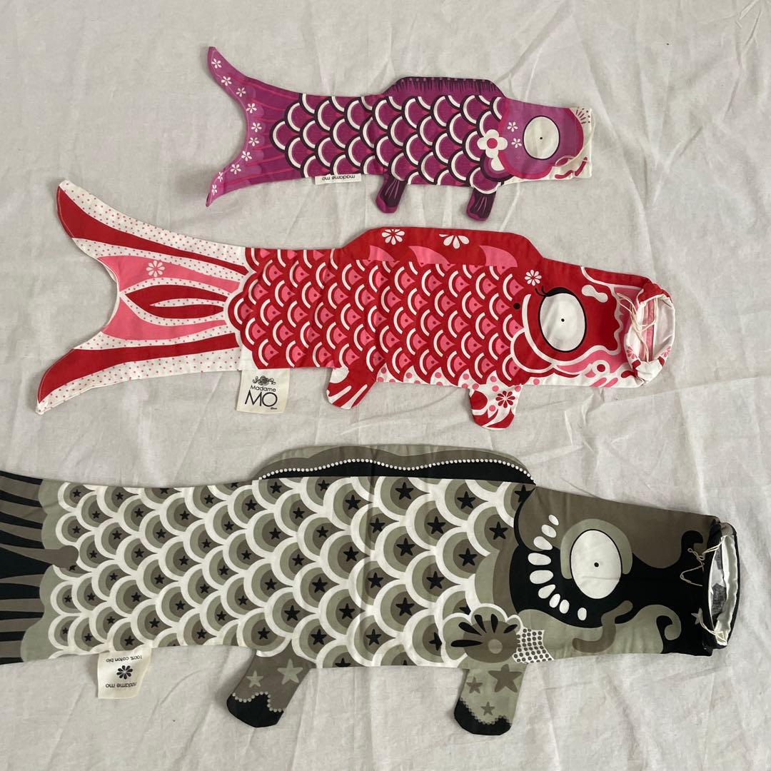 Madame mo 鯉のぼりマダムモー　黒　赤　紫　セット　M S XS