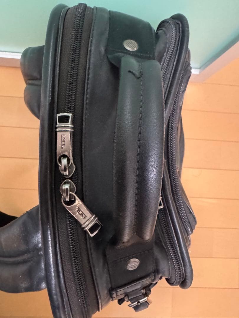 ぞうさま専用　TUMI ALPHA 3 本革 黒 リュック9603578DL3