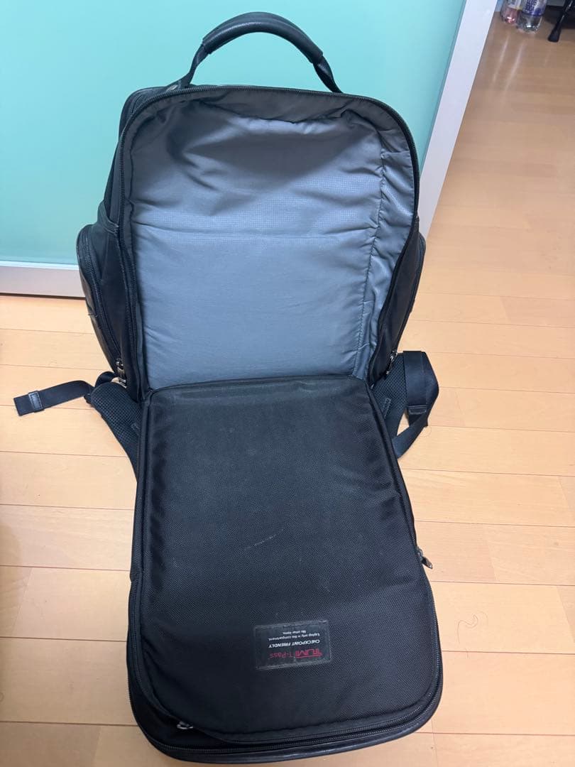 ぞうさま専用　TUMI ALPHA 3 本革 黒 リュック9603578DL3