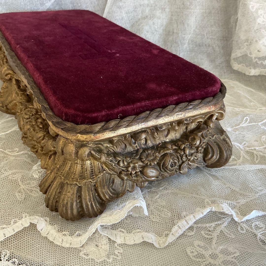 【重厚】フランス　アンティーク　ディスプレイ台　台座　ポワドレ　時計台