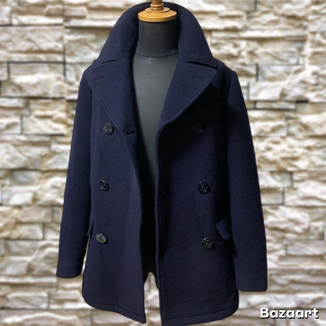 超美品 ブルックスブラザーズ Pコート ウール ビジネスコート